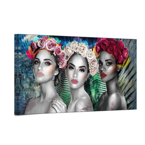 Черная Мода, женские холщовые плакаты и печатные настенные картины, Африканское искусство, Картина на холсте, настенная роспись - Product Image 1