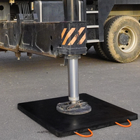 Patins anti-vibration en UHMWPE pour grue 800x800mm OEM ODM, patins de stabilisation pour grue de chantier en UHMWPE, fabrication usine