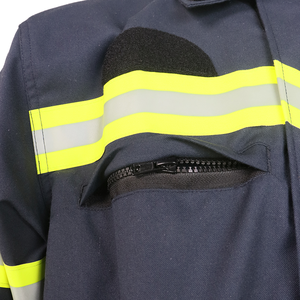 Veste et pantalon de sécurité en tissu Aramid IIIA imperméable, vêtements de protection contre les arcs électriques pour les pompiers, les travailleurs du pétrole et du gaz, vêtements de soudage ignifuges <span class=keywords><strong>FR</strong></span> - Product Image 6