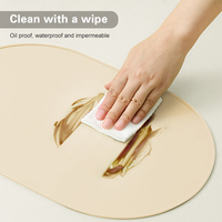 Napperon en silicone pour table à manger restaurants Tapis de table coloré en silicone de qualité alimentaire