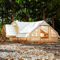 Tente gonflable de grande taille 12.6 pour le camping familial en plein air, tente à deux pièces
