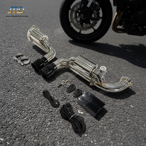 Nouveau stock, vente chaude, échappement Catback Valvetronic JTLD en acier inoxydable 304 de 1,5 mm poli miroir pour Porsche 911 <span class=keywords><strong>GT3</strong></span> - Product Image 6