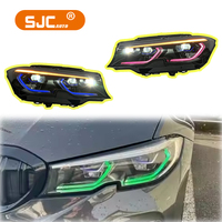 Feux avant laser RGB SJC pour BMW Série 3 G20, plug and play, phares avant PRE-LCI 2018-2022, accessoires de voiture, commande par application
