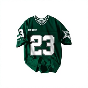 Camiseta Deportiva Genius 23 Verde con Estampado por Sublimación, Unisex para Adultos, Transpirable, de Poliéster - Product Image 1