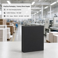 Boîte cadeau noire douce au toucher, impression personnalisée, pliable, style livre, fermeture magnétique rigide, vente en gros directe d'usine, emballage plat