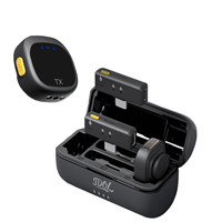 Micro sans fil pour contenu numérique, micro cravate invisible 2,4 GHz, mini microphone 48 kHz, réduction de bruit, autonomie 36h, équipement AI Creator