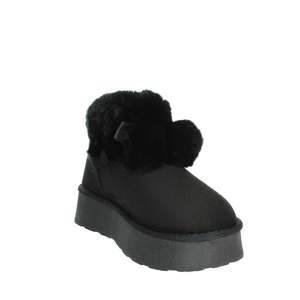 Laura Biagiotti Women's Low Ankle Boots Black Size 36 Winter Warm Fur Trimmed Snow Bootie - Product Image 5