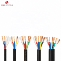 Câbles de commande flexibles KVVR, isolés en PVC, gaine en PVC, âme en cuivre, pour contrôles industriels, câblage dédié aux contrôleurs PLC PAC