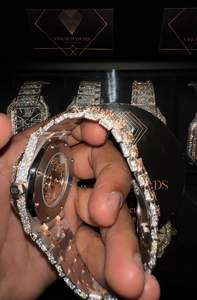 Fully Iced Out Moissanite Customized VVS Moissanite Diamond <b>Watch</b> <b>Mechanical</b> <b>Watch</b> for Men at Best Price - Product Image 4