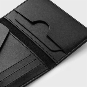 2025 Wholesale Handmade Genuine Leather Slim Cardholder Wallet Booklet Custom Business RFID Bifold Men's Credit Id Card Holder - Product Image 6