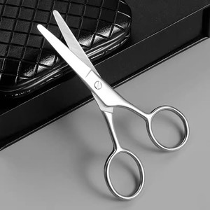 Tondeuses à barbe en acier inoxydable, rasoirs, tondeuses à barbe, tondeuses à poils de nez, petits ciseaux manuels pour hommes, ciseaux à sourcils - Product Image 3
