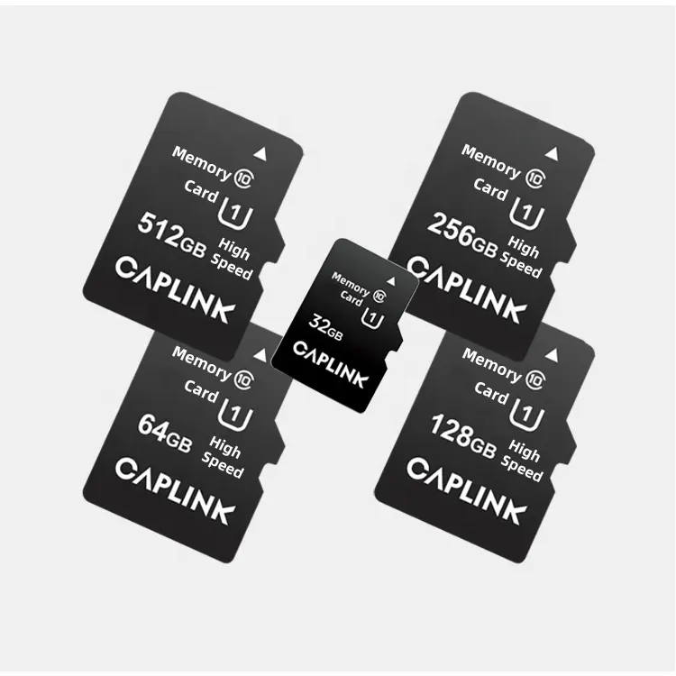 Kartu memori sd C10 untuk ponsel pintar, monitor C10 kartu SD Caplink memulai & menjalankan aplikasi lebih cepat dan halus 8gb/16gb/32gb/64gb untuk ponsel pintar kamera