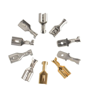 Lot de 100 connecteurs femelles en laiton de type pelle 6,3 mm, bornes à sertir à froid pour haut-parleur de <span class=keywords><strong>voiture</strong></span>, fils <span class=keywords><strong>électrique</strong></span>s, connecteurs de fils <span class=keywords><strong>électrique</strong></span>s - Product Image 2