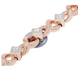Luxury Gold Plated Moissanite Hip Hop Cuban Link Bracelet in 925 Sterling Silver for Stylish <b>Men</b> and Women Daily Wear - Product Image 4