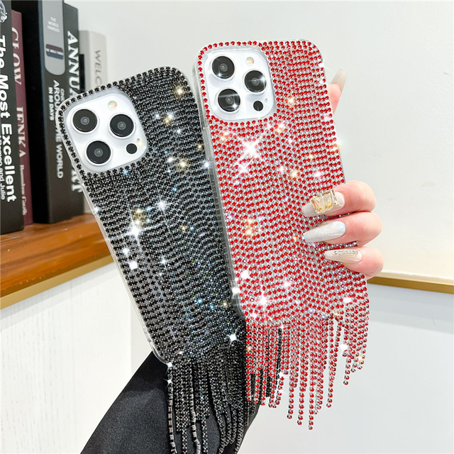 Ins Design Sparkle Crystal Diamond Glitter Handmade Rhinestone Phone Case for iPhone 15 14 13 12 Pro Max Mobile Phone case