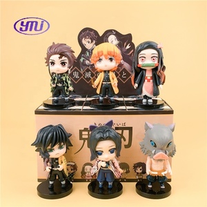 Figurine de dessin animé de dessin animé Kamado <span class=keywords><strong>Nezuko</strong></span> Kochou Shinobu, 6 pièces/ensemble, boîte aveugle surprise, jouet, animation, <span class=keywords><strong>manga</strong></span>, 6 pièces - Product Image 6