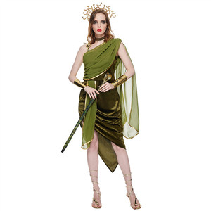 Carnaval méduse Cosplay <span class=keywords><strong>Costume</strong></span> Sexy déesse grecque <span class=keywords><strong>Costume</strong></span> d'<span class=keywords><strong>halloween</strong></span> avec couvre-chef en gros - Product Image 3