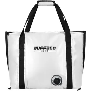 Buffalo Gear Insulated Flat Bottom Camping waterproof Bag Fishing kill Keep Ice Cold Fresh Portable Custom Fish Cooler Bag