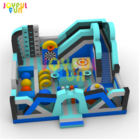 JOYFUL FUN Parc gonflable multifonctionnel commercial pour enfants avec toboggan et jeux d'extérieur