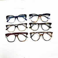 Monture de lunettes de luxe élégante en acétate, motif œil de chat uni, monture intégrale, polie à la main, confortable pour le nez, pour usage quotidien
