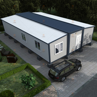 Cabine de garage de 20 ou 40 pieds en métal, maison modulaire Portable préalimentée, conteneur extensible