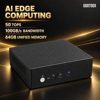 Komputer AI Edge Computing 50 TOPS Kotak Pemrosesan AI Latensi Rendah untuk Inspeksi Kualitas