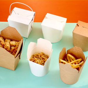Caja para llevar de Fideos Instantáneos para restaurante, respetuosa con el medio ambiente, contenedor de embalaje de alimentos para llevar desechable, caja de fideos con impresión personalizada - Product Image 2