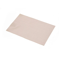 Set de table rectangulaire tissé de couleur unie personnalisé, diamètre 30 cm, tapis en PVC recyclable et imperméable pour restaurant