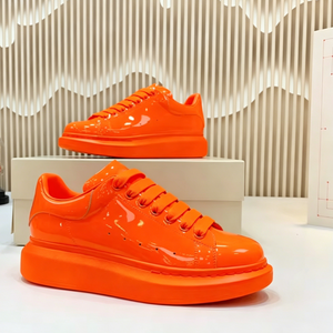 Zapatos de Cuero Casuales Modernos y Brillantes de Lujo, Zapatos de Diseñador para Hombre y Mujer, Zapatos Deportivos Transpirables de Calidad Original - Product Image 2