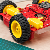 Rueda Giratoria de PP de Doble Propósito de 2.1 Pulgadas (53mm) de Fábrica Directa OEM, Rueda Antimarcas con Eje de Transmisión de Motor TT para Kit de Robot DIY