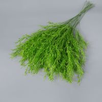 Tanaman Hias Asparagus Fern Buatan Grosir, Daun Hijau yang Dapat Dibengkokkan untuk Dekorasi Pernikahan Bertema Hutan