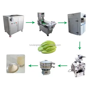 Banana Powder Making Machine Plantain Flour Diet Banana Powder Production Line