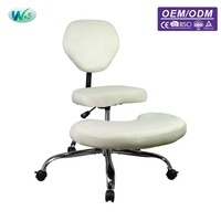 Chaise de méditation ergonomique à jambes croisées, réglable en hauteur, pivotante, à roulettes, pour yoga et genouillère, avec support dorsal pour la méditation zazen et la prière