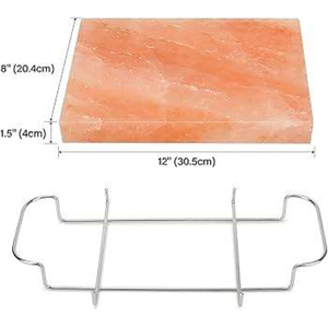Bloc de sel rose de l'Himalaya en vrac 12x8x1,5 po – Plaque de cuisson pour grillades et refroidissement, riche en minéraux, certifié ISO - Product Image 3