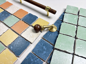Piastrelle in Ceramica Mosaico Moderno Retrò 300x300mm Spessore 8mm Superficie in Porcellana Antiscivolo per Cucina e Bagno Garanzia 5 Anni - Product Image 2