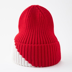Thickened Color Block Knitted Beanie Jacquard Casual Warm Windproof Ear Cover Hat 48-50cm - Product Image 2