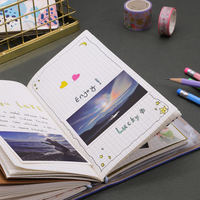 Carnet de voyage en cuir PU holographique en gros avec recharges pour journal de voyage