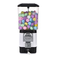 Distributeur automatique de bonbons et de chewing-gums en métal de 32 mm avec paiement par pièces et 100 coques vides