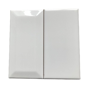<span class=keywords><strong>Azulejo</strong></span> <span class=keywords><strong>Rectangular</strong></span> Rústico <span class=keywords><strong>Blanco</strong></span> para <span class=keywords><strong>Cocina</strong></span>, Tipo Metro, 75x150mm, 3x6 Pulgadas, Ladrillo Refractario Pulido para Paredes Interiores y Pisos de Baños - Product Image 1
