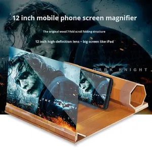 Pembesar layar ponsel PMMA 3D 3-5X, pembesar layar ponsel Ultra HD pelindung mata anti-miopia dapat dilipat ringan 12 inci - Product Image 3