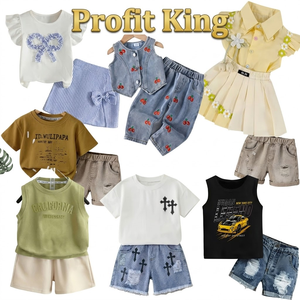 Conjunto de Ropa Infantil Unisex con Estampado de Dibujos Animados de Verano, 2 Piezas, Modelo Mixto, Sin <span class=keywords><strong>Marca</strong></span>, Hecho en China, Compatible con Envío Mixto - Product Image 4