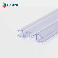 Bande de bord en plastique imperméable de joint de douche de PVC clair Offre Spéciale pour la conception traditionnelle inférieure de porte de douche