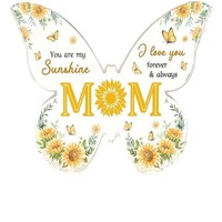 Decoración de mariposa acrílica personalizada para el Día de la madre, familia y amigos, regalo de cumpleaños, decoración de escritorio para el hogar y la Oficina