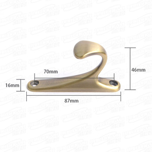 Modern Minimalist Zinc Alloy Coat <b>Hook</b> <b>Wall</b> Mounted Durable Single <b>Hook</b> <b>For</b> Cabinet Wardrobe Door - Product Image 3