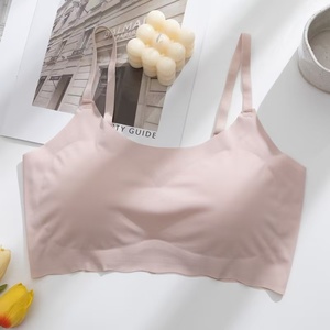 Women's seamless ice silk bra, breathable backless camisole with padding and push-up design. - Product Image 5