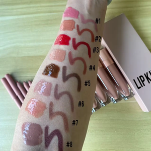 <span class=keywords><strong>Kit</strong></span> de Gloss à Lèvres Végans et Imperméables 8 Couleurs avec Crayon à Lèvres et Rouge à Lèvres Mat Personnalisé pour Marque Blanche - Product Image 4