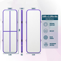 Tapis de gymnastique gonflable en gros 3M 4M 5M 6M, tapis de tumbling personnalisé pour les clubs de gymnastique et les centres d'entraînement