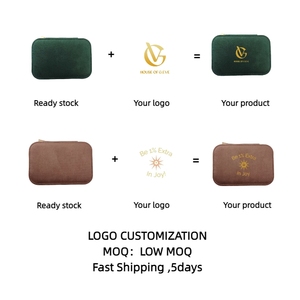 Luxury Custom logo <strong>Jewelry</strong> case Hot Sale Travel Leather Storage Necklace Packaging <strong>Boxes</strong> Display Velvet <strong>Jewelry</strong> Organizers - Product Image 4