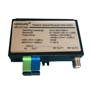 <strong>FTTH</strong> Micro <strong>Node</strong> WDM CATV Optical <strong>Receiver</strong> Mini Passive Home Network SC Connector Optical Fiber Optic WDM Fiber Power Supply Used - Product Image 2