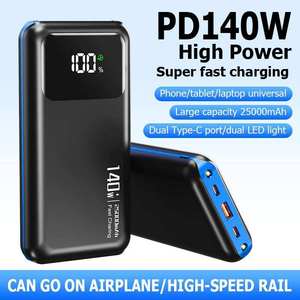 แบตเตอรี่สำรองพกพาสำหรับแล็ปท็อป ความจุสูง 25000mAh 30W Li-Polymer พร้อมหน้าจอแสดงผลดิจิตอล ชาร์จเร็ว รองรับ USB-C ทุกชนิด - Product Image 3